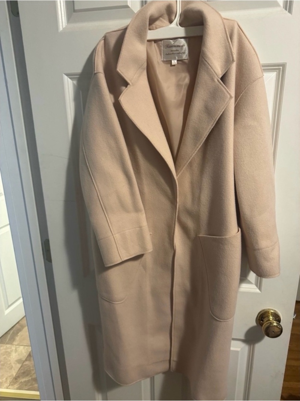 Vintage Tan Wool-Blend Coat
